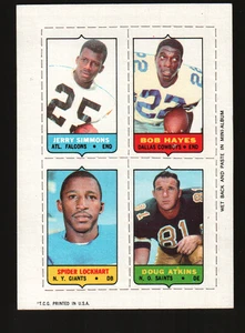 1969 Topps Four-in-One #NNO - Jerry Simmons / Bob Hayes / Carl Lockhart 69-287 - Picture 1 of 2