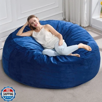 Silla bolsa de frijoles gigante Hobestluk de 5 pies para adultos grandes Foto 1 de 4