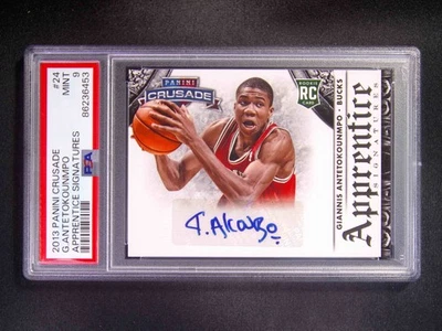 Panini Crusade Giannis Antetokounmpo 2013 radiocontrol novato aprendiz automático PSA 9 Foto 1 de 2