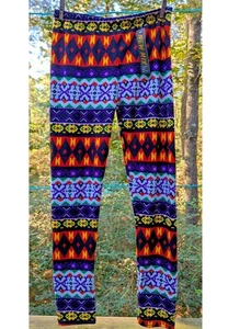Leggings By NEW MIX Donna Taglia Unica (S/M) NUOVI Multicolore Morbido Motivo Digitale - Foto 1 di 6