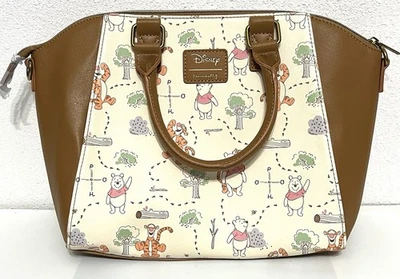 Bolso Cartera Loungefly Disney Winnie The Pooh Mapa Crema-Tigger-100 acres Bosques NUEVO Foto 1 de 4