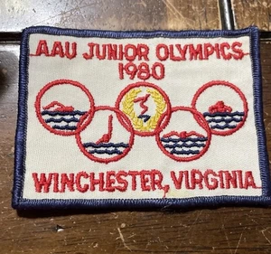 Vintage 1980 AAU USA Junior Olympics Patch Winchester, Virginia - Picture 1 of 1