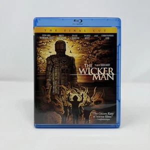 The Wicker Man (1974)(Blu-Ray, 2014, The Final Cut) Christopher Lee - Horror HTF - Foto 1 di 4