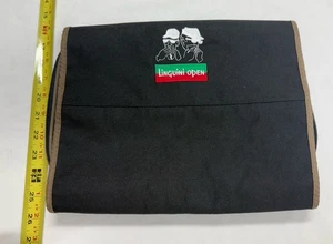 GEARTEX schwarz hängend faltbar Kulturbeutel Organizer bestickt Tasche Linguini offen - Bild 1 von 8