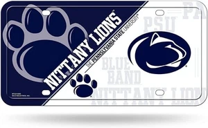 Penn State University Nittany Lions Metal Auto Tag License Plate, Split... - Picture 1 of 1