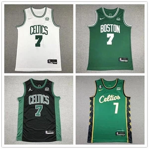 Men's Vest Boston Celtics #7 Brown Adult Sports Top Classic Stitched - Picture 1 of 23