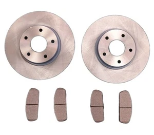 SATZ BREMSSCHEIBEN UND BELÄGE VORNE FÜR NISSAN ELGRAND E51 2002-2010 3.5i 2.5i NEU - Bild 1 von 1