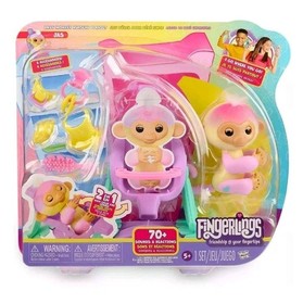 WowWee Fingerlings Baby Monkey Nursery Playset New