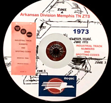 Missouri Pacific 1973 Memphis TN ZTS  (Zone-Track-Spot) Book  PDF Pages on DVD