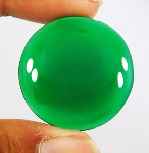 46,75 CT ÓNIX VERDE NATURAL SOLEMANI HAKIK ÁGATA CABUJÓN REDONDO PIEDRA PRECIOSA SUELTA - Imagen 1 de 8