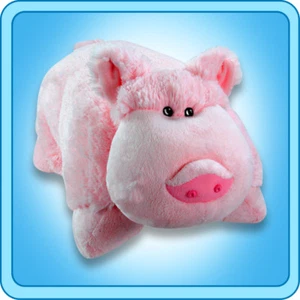 Authentic Pillow Pets Wiggly Pig Large 18" Plush Toy Gift - Picture 1 of 1