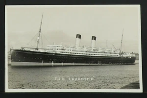 173 - Boote & Schiffe - UK - T.S.S. "LAURENTIC" (Echtfoto (RPPC) - Bild 1 von 2