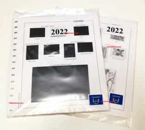 Spain Sheets For Stamps 2022 Granfil Supplement Complete Collection - Picture 1 of 10
