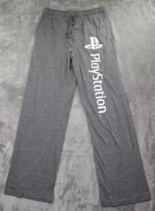 Sony PLAYSTATION VTG Y2K Pajama Pants Gamer Adult Sz Small Gray Loungers Gamer - Picture 1 of 20
