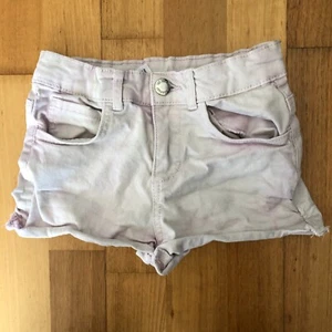 The 1964 Denim Company Kids Girls Jeans Short SZ 6 Adjustable Pale Pink Cuffed  - Picture 1 of 8