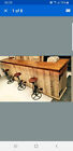 2 Bespooke Wooden Mobile Bars Specially Designed To Be Folded For Transportation