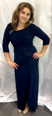 Adrianna Papell Blue Formal Dress Size 6 - Image 1 of 4