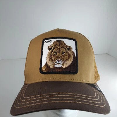Регулируемая бейсболка Goorin Bros Animal The Farm кепка Lion King желтовато-коричневая - Изображение 1 из 4