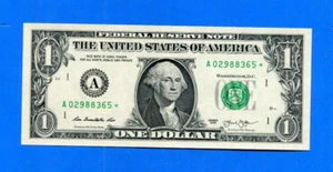 United States 2013 $1 Unc Banknote P-537, Star Note, Boston, A, * Replacement - Picture 1 of 2