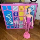 1999 Mattel Barbie Doll~Lt.Blue Hair~Blue Eyes~Painted-On Swim Suit~Head 2013 ??