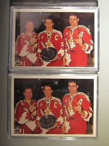 LOT OF (2) 1990-91 Upper Deck #473 Canada's Captains Draper / Rice / Lindros - Picture 1 of 2