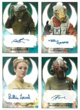 Star Wars : The Last Jedi -  Autograph Card Selection NM  Topps