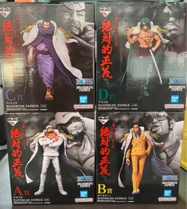 Ichiban Kuji One Piece MASTERLISE EXPIECE Absolute Justice Prize A B C D Set - Picture 1 of 3