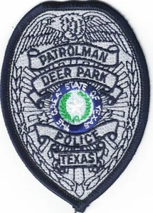 Deer Park Police Patrolman Texas breast patch (approx. 3.7 x 2.6 inch) - Picture 1 of 1