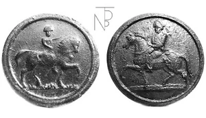 Francia-Italia (Napoleone I a Cavallo) Bottoni VANDEANI - Bild 1 von 10