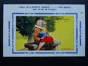 I WILL IN A MINUTE MAGGIE......Schottische Comic-Postkarte um 1930 von Bamforth & Co. - Bild 1 von 2