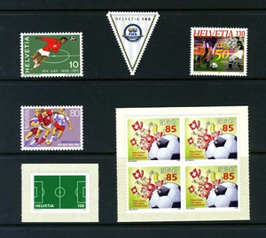 Soccer Booklet w/history & promoting Swiss Soccer w/Stamps all MNH - Picture 1 of 2