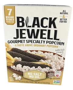 Black Jewell Gourmet Specialty Microwave Popcorn No Salt No Oil 8.7 oz (3 Bags) - Picture 1 of 1