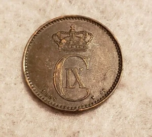 Moneda de 2 minerales Dinamarca 1886 - Imagen 1 de 2