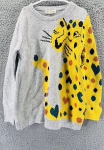 Tucker Tate Yellow Leopard Print Sweater size 5 - Picture 1 of 8