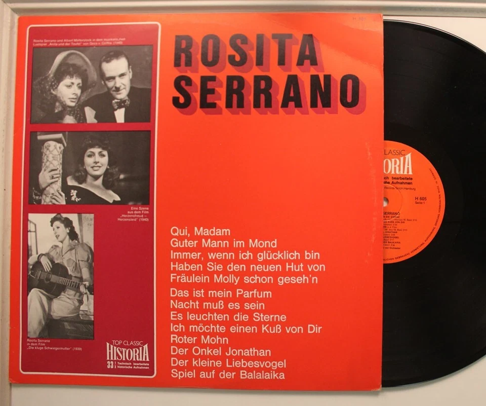 Rosita Serrano German Import Lp Self-Titled (1969) On Top Classic - Vg To Nm - Image 1 of 1