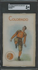 1910 MURAD SILKS UNIVERSITY OF COLORADO VG S22 COLLEGE SGC 3 BUFFALOES