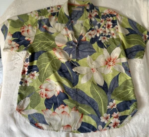 Tommy Bahama Floral Men's Made in China 100% Silk Vintage Size XL - Picture 1 of 12