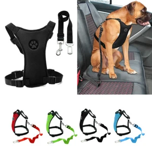 Mesh Cat Dog Pet Seat belt Clip for Car Vehicle Adjustable Harness Lead to Large - Picture 1 of 24