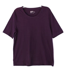 JOCKEY Cotton Sleepwear Pajama Top Size Small Deep Plum Retail $30 - Picture 1 of 2