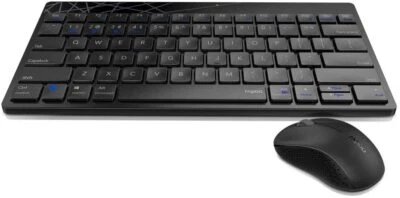 Rapoo 8000M kabelloses Multi-Mode Deskset Tastatur & Maus schwarz QWERTZ (DE) - Bild 1 von 4