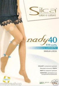 CALZE COLLANT SILCA NADY 40 DEN ALLEVIA STANCHEZZA 8/10 MMHG 6 COLORI DISPON. - Picture 1 of 1