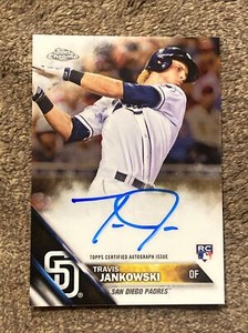 2016 Topps Chrome Rookie Auto Travis Jankowski RA-TJ Rookie Auto World Series