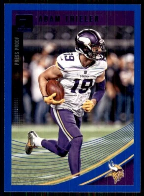 2018 Donruss Blue Press Proof #174 Adam Thielen Minnesota Vikings - Image 1 of 2