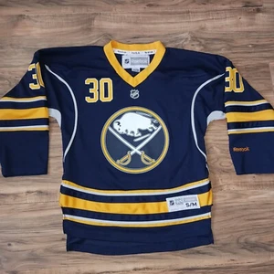 Reebok Buffalo Sabers Ryan Miller 30 Kids / Youth Jersey - Size Small / Medium - Picture 1 of 16