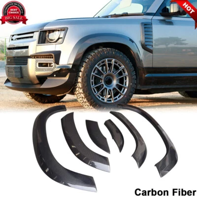 Cubierta de arco de rueda ancha de fibra de carbono para Land Rover Defender L663 90 110 20UP Foto 1 de 4