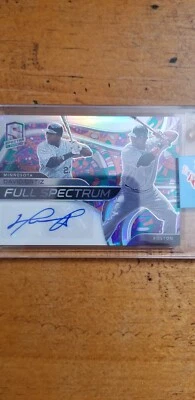 Panini Spectra 2021 espectro completo Physcodelic David Ortiz automático Foto 1 de 2