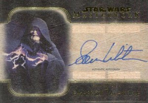 Star Wars Masterwork 2020 Wood [10] Autograph Card Sam Witwer as Palpatine