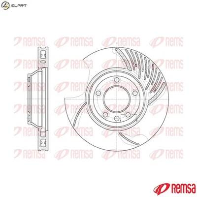 2x BRAKE DISC 6769.10 FOR VW AUDI PORSCHE BLK/BPD/BAC/BPE 2.5L 5cyl TOUAREG 3.2L - Image 1 of 4