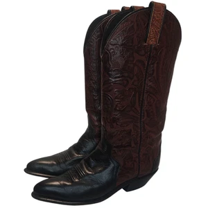 Vintage Leder 2 Tone Code West Cowboystiefel Gr. 7 - Bild 1 von 7