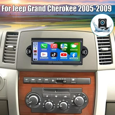 Reproductor GPS radio estéreo para automóvil Android 13 CarPlay Android para Jeep Grand Cherokee 2005-2009 Foto 1 de 4